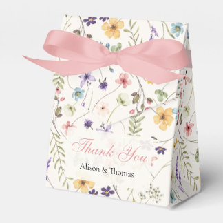 Caja Para Regalos Whimsical Wildflowers Meadow Wedding 