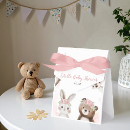 Caja Para Regalos Whimsical Woodland Floral Boho Chica Baby Shower