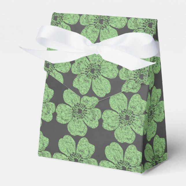 Caja Para Regalos Wild Green Rosas Chalkboard (Front Side)