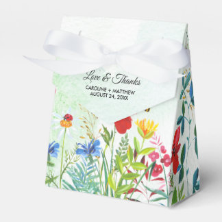 Caja Para Regalos Wild Meadow | Boda de acuarela de flores silvestre
