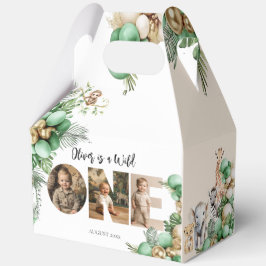 Caja Para Regalos Wild One Birthday Safari Animal Photo