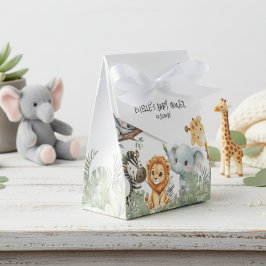 Caja Para Regalos Wild One Boy Safari Jungle Animals Baby Shower