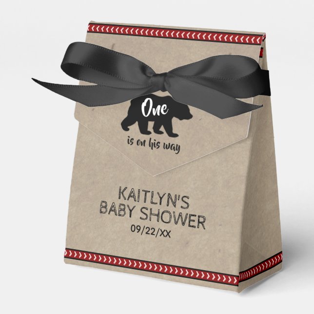 Caja Para Regalos Wild One Boys Baby Shower (Front Side)