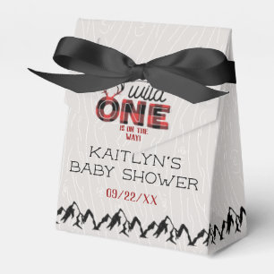 Caja Para Regalos Wild One Boys Rustic Plaid Lumberjack Baby Shower