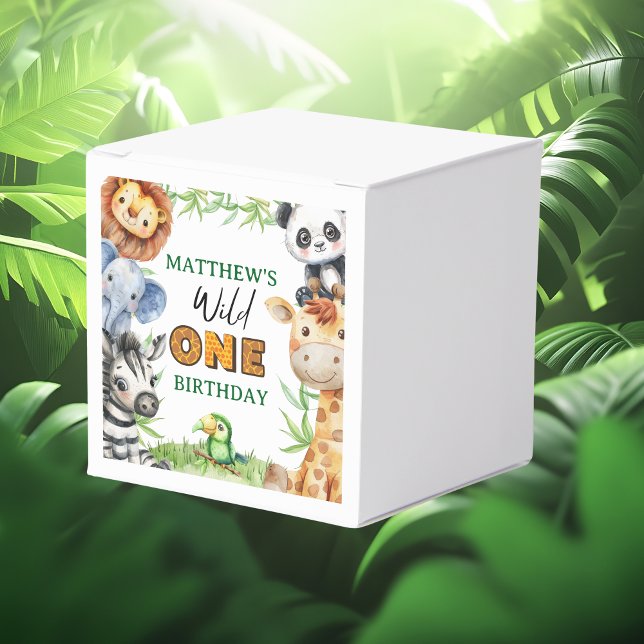 Caja Para Regalos Wild One Jungle Safari 1st birthday  (Subido por el creador)