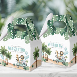 Caja Para Regalos Wild One Jungle Safari 1st Birthday Party