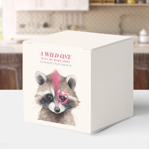 Caja Para Regalos Wild One Mohawk Raccoon Baby Shower
