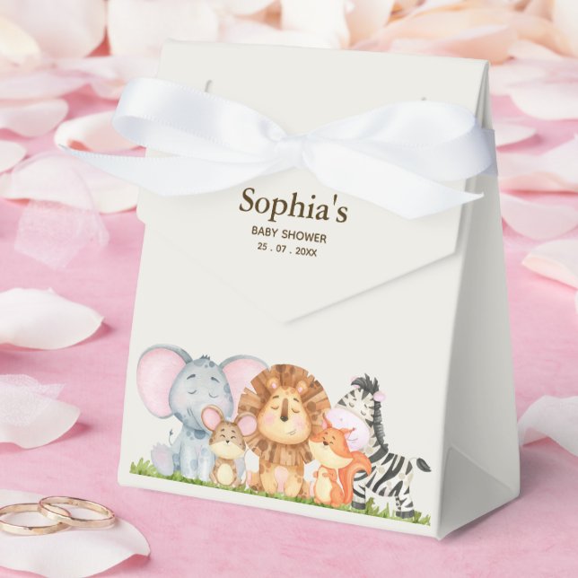 Caja Para Regalos Wild One Safari Baby Shower (Boda)