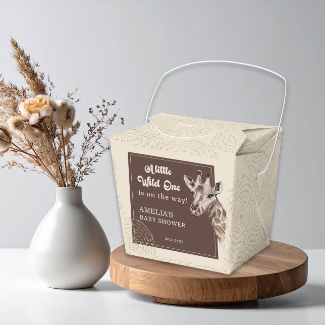 Caja Para Regalos Wild Safari Animal Baby Shower (Subido por el creador)