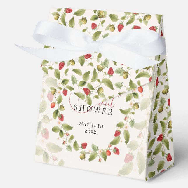 CAJA PARA REGALOS WILD STRAWBERRY SWEET BABY SHOWER (Anverso)