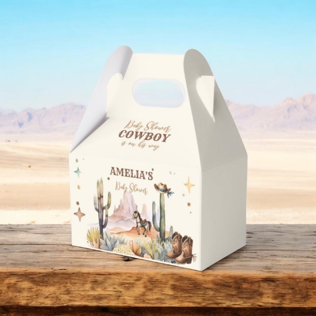 Caja Para Regalos Wild West Cowboy Baby Shower (Subido por el creador)
