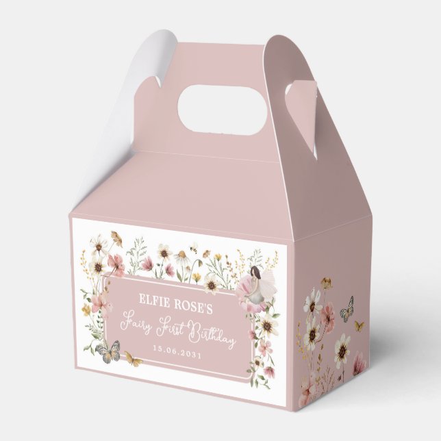 Caja Para Regalos Wildflower Fairy Muted Rubor Garden Tea Fiesta (Reverso)