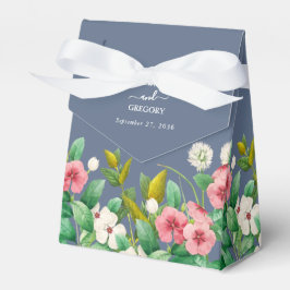 Caja Para Regalos Wildflowers Periwinkle Dusty Blue Boda