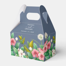 Caja Para Regalos Wildflowers Periwinkle Dusty Blue Boda