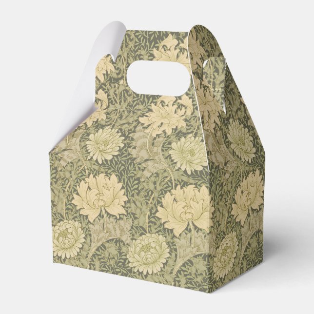 Caja Para Regalos William Morris Chrysanthemum Sage Flower (Front Side)