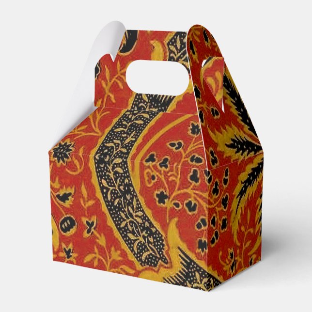 Caja Para Regalos William Morris India Red Floral (Front Side)