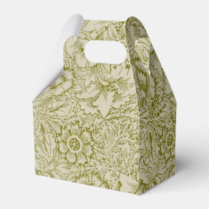 Caja Para Regalos William Morris Poppy Classic Floral Green