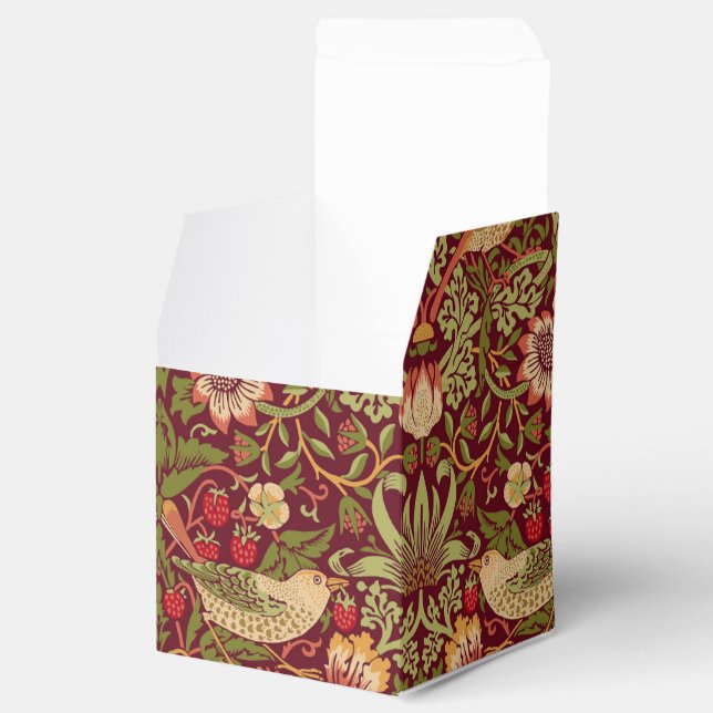 Caja Para Regalos William Morris Strawberry Thief Favor Box (Abierto)
