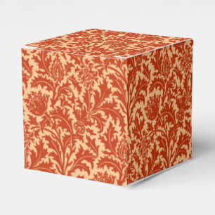 Caja Para Regalos William Morris Thistle Damask, Naranja mandarín