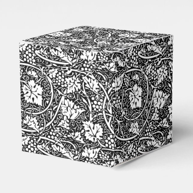 Caja Para Regalos William Morris Vino blanco negro de uva (Costado Anverso)