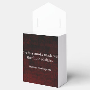 Caja Para Regalos William Shakespeare Romeo y Juliet LOVE Cita