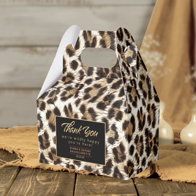 Caja Para Regalos Willy Happy Gracias Leopard ID1157 (Subido por el creador)