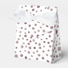 Caja Para Regalos Wine Confetti Watercolor Dots Favor Box