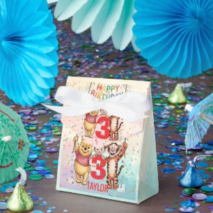 Caja Para Regalos Winnie the Pooh   Feliz Cumpleaños