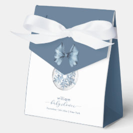 Caja Para Regalos Winter Bow Snowflake Ornament Baby Shower