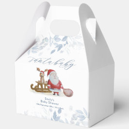 Caja Para Regalos Winter Christmas Sleigh Moose Santa Baby Shower