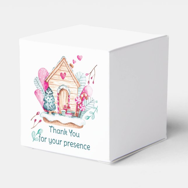 Caja Para Regalos Winter Wonderland Baby Shower (Reverso Costado)