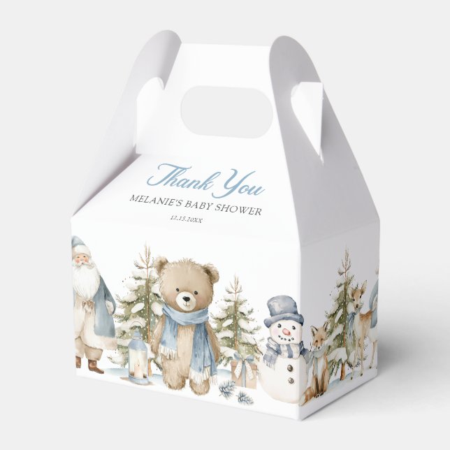 Caja Para Regalos Winter Wonderland Baby Shower (Front Side)