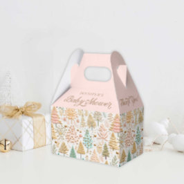 Caja Para Regalos Winter Wonderland Chica Baby Shower