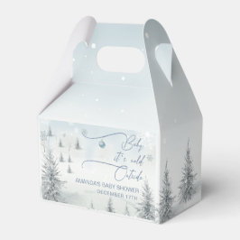 Caja Para Regalos Winter Wonderland es el frío fuera de Baby Shower