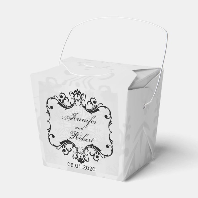 Caja Para Regalos Winter Wonderland Wedding Favor Box (Front Side)