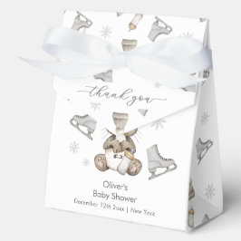 Caja Para Regalos Winter Woodland Bunny Ice Skate Baby Shower