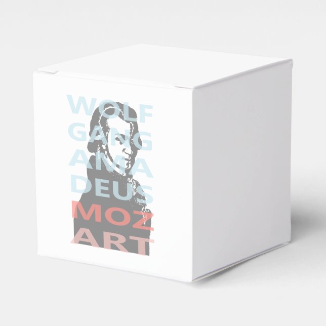 Caja Para Regalos Wolfgang Amadeus Mozart (Costado Anverso)
