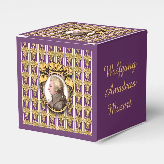 Caja Para Regalos Wolfgang Amadeus Mozart (Costado Anverso)