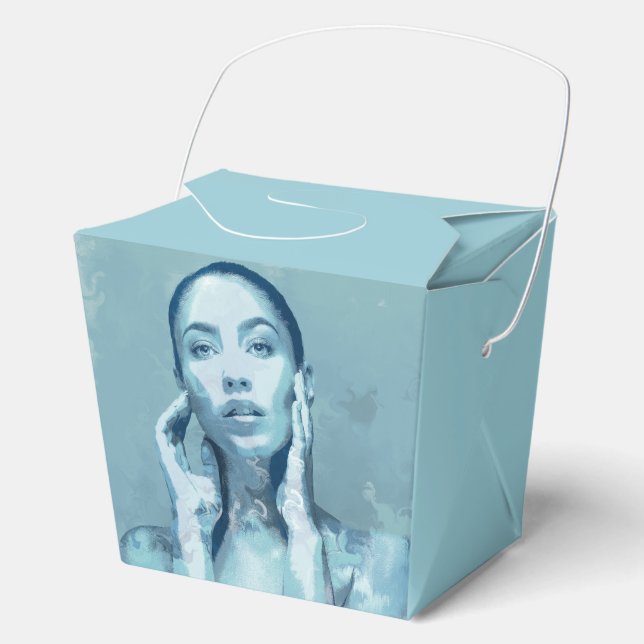 Caja Para Regalos "Woman in Blue"  (Anverso)