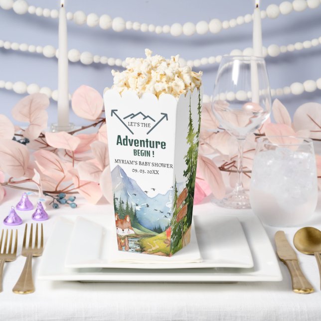 Caja Para Regalos Woodland Animals Adventure Baby Shower (Boda)