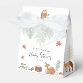 Caja Para Regalos Woodland Animals Autumn Watercolor Baby Shower