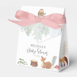 Caja Para Regalos Woodland Animals Autumn Watercolor Baby Shower