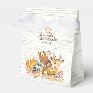 Caja Para Regalos Woodland Animals Baby Shower Favor Box