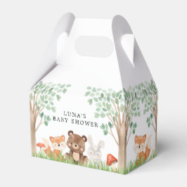 Caja Para Regalos Woodland Animals Baby Shower Favor Box