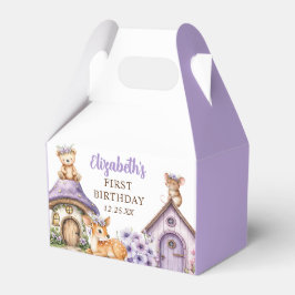 Caja Para Regalos Woodland Animals Girl 1st Birthday Party