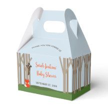 Woodland Babies Baby Shower Favor Box