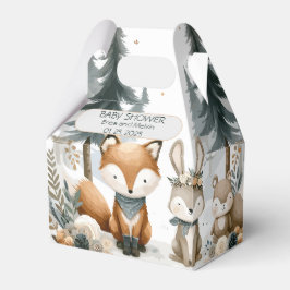 Caja Para Regalos Woodland Baby Shower