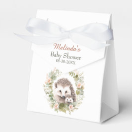 Caja Para Regalos Woodland Baby Shower con Cute Hedgehog