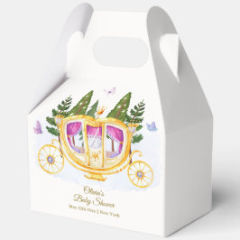 Caja Para Regalos Woodland Fairytale Princess Carriage Baby Shower