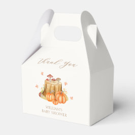 Caja Para Regalos Woodland Fall Pumpkin Mushroom Baby Shower